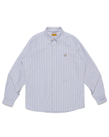Human Made Stripe Ox B.D Shirt, Blue