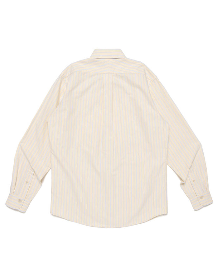 Human Made Stripe Ox B.D Shirt, Yellow