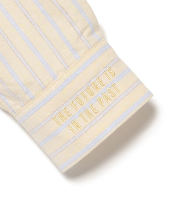 Human Made Stripe Ox B.D Shirt, Yellow