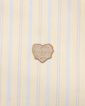 Human Made Stripe Ox B.D Shirt, Yellow