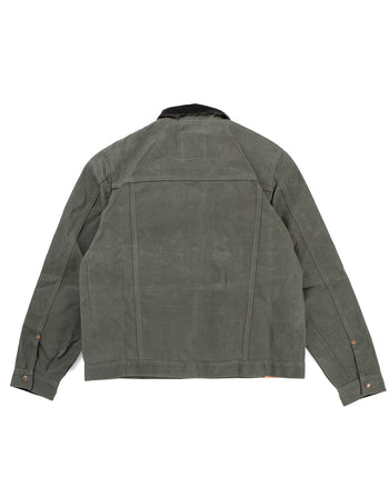 Indigofera Fargo Quarter STP Jacket, Coated Canvas, Greyish Green