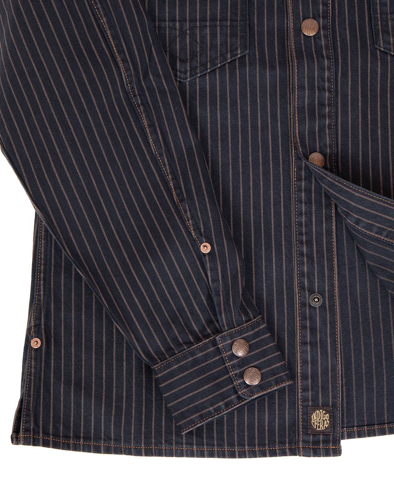 Indigofera Copeland Jacket, Sable Stripe
