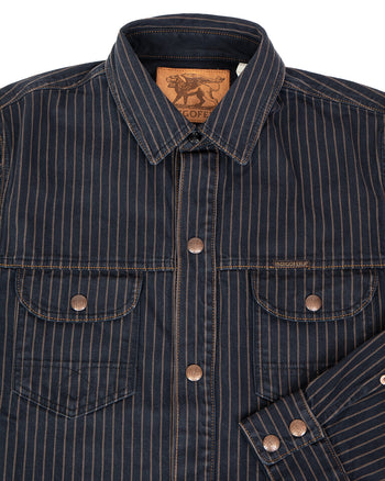 Indigofera Copeland Jacket, Sable Stripe