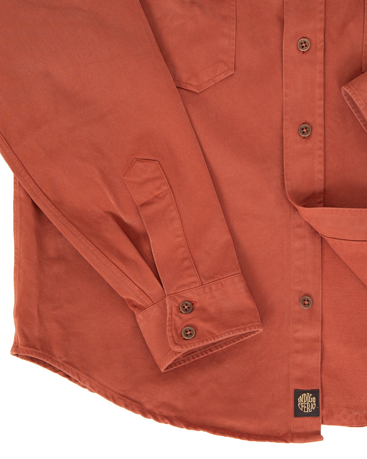Indigofera Alamo Shirt, Cotton Twill, Auburn