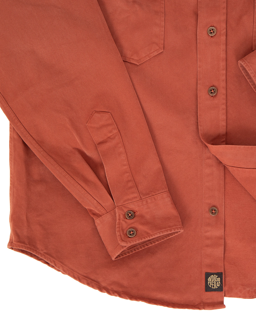 Indigofera Alamo Shirt, Cotton Twill, Auburn