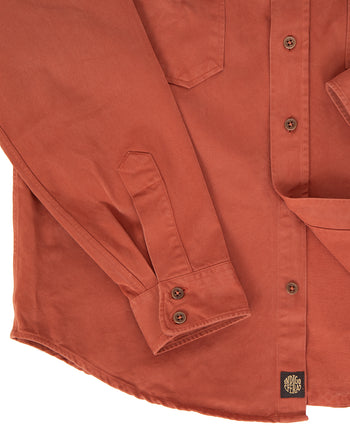 Indigofera Alamo Shirt, Cotton Twill, Auburn