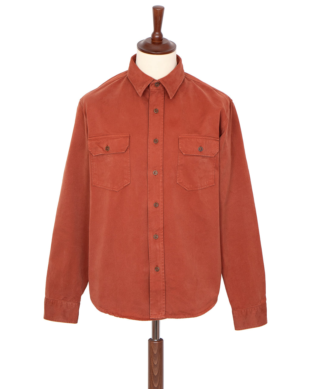 Indigofera Alamo Shirt, Cotton Twill, Auburn