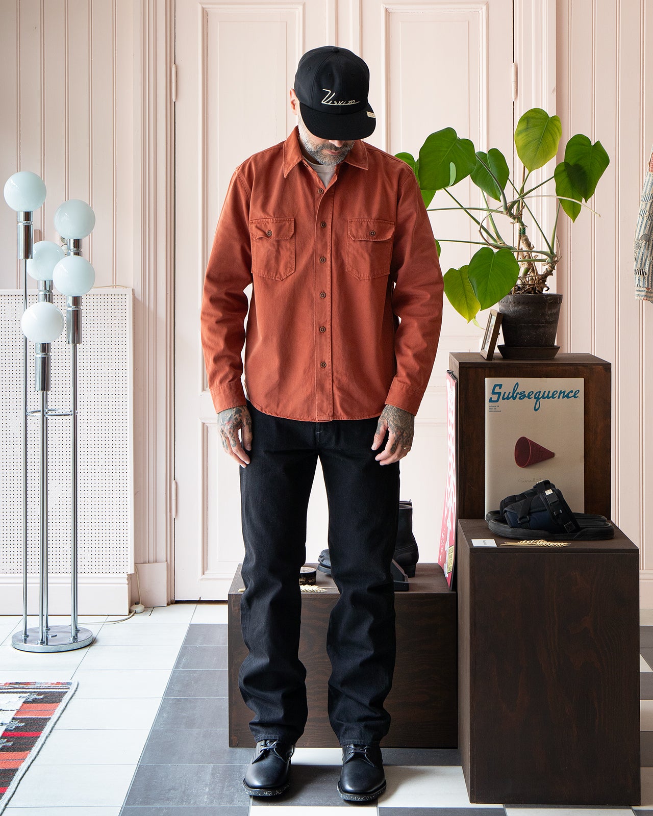 Indigofera Alamo Shirt, Cotton Twill, Auburn