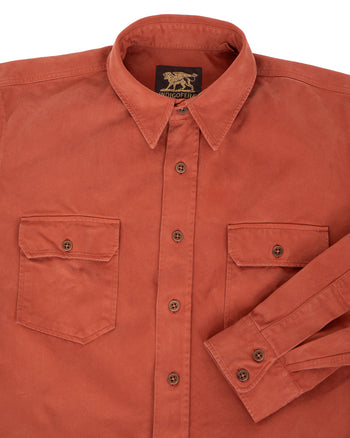 Indigofera Alamo Shirt, Cotton Twill, Auburn