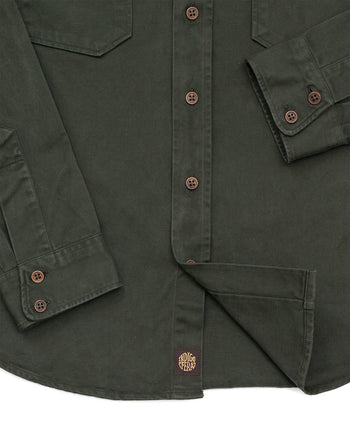 Indigofera Alamo Shirt, Cotton Twill, Greek Pitch