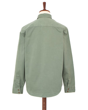 Indigofera Alamo Shirt, Cotton Twill, MASH Green