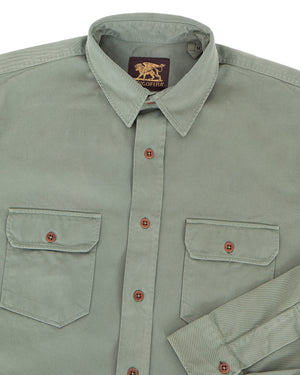 Indigofera Alamo Shirt, Cotton Twill, MASH Green