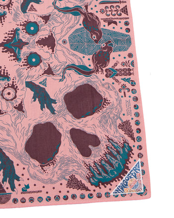 Indigofera Loa Bandana, Pink / Brown / Turquoise