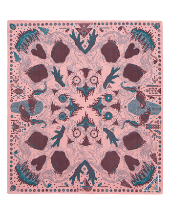 Indigofera Loa Bandana, Pink / Brown / Turquoise