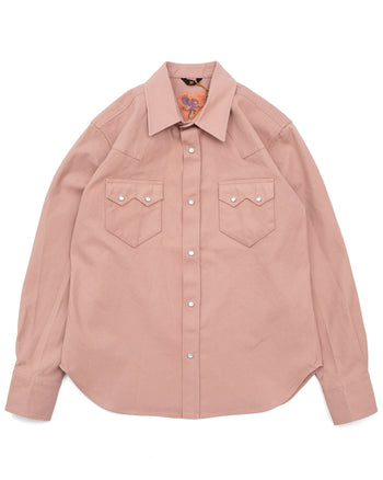 Indigofera Bowman Shirt, Roxboro Cotton 9oz Canvas, Mountain Coral