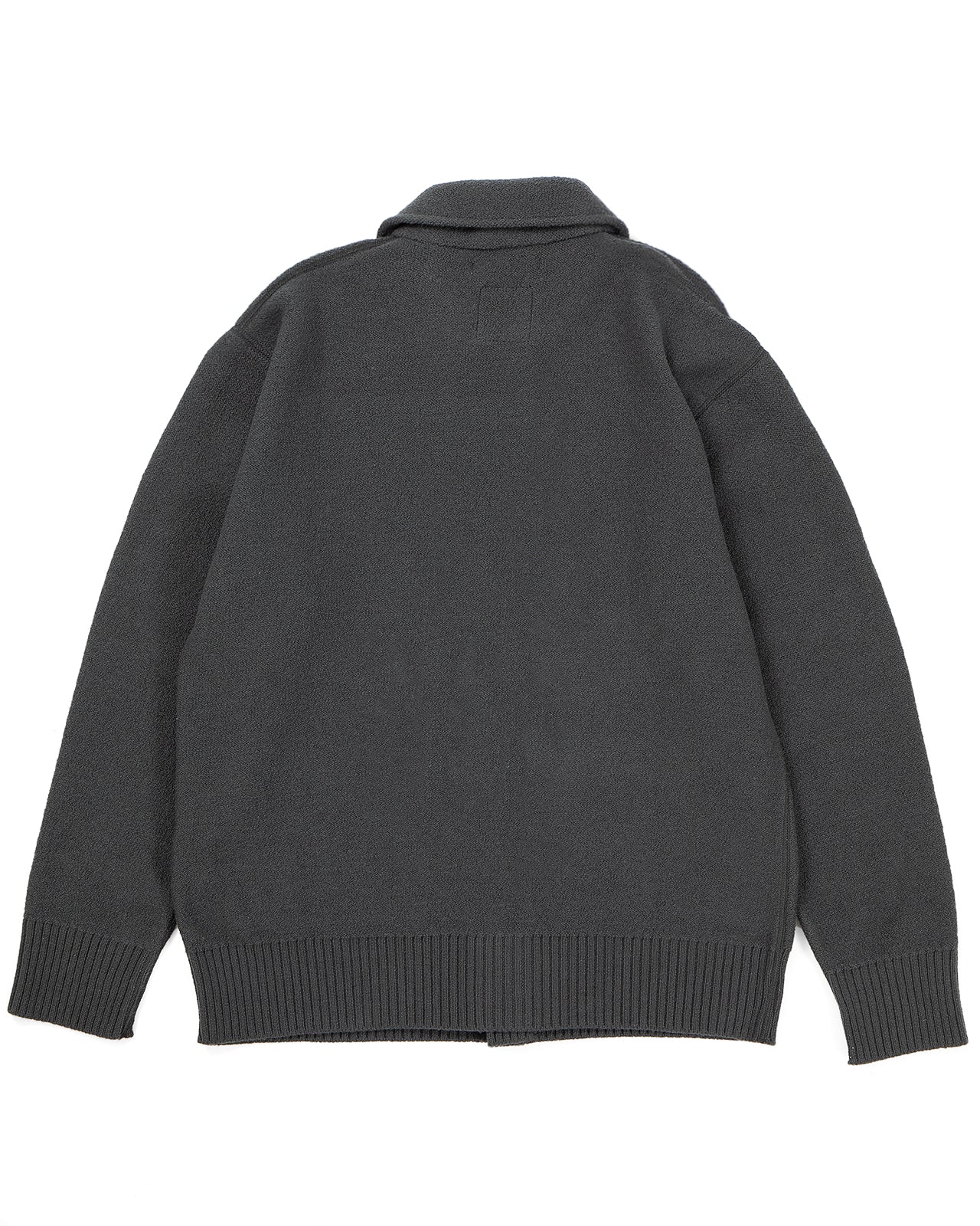 Indigofera Brewster Wool Cardigan, Dark Grey