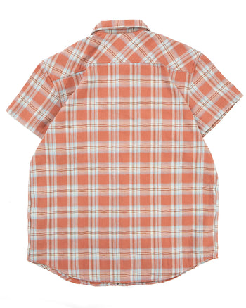 Indigofera Bruce Shirt, Flannel Check, Red / Blue