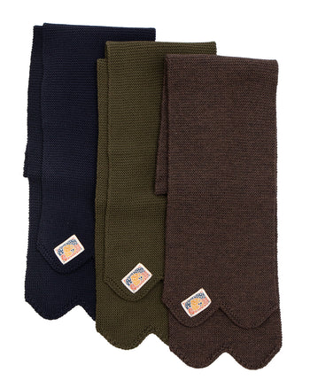 Indigofera Chilcoot Merino Wool Scarf, Navy