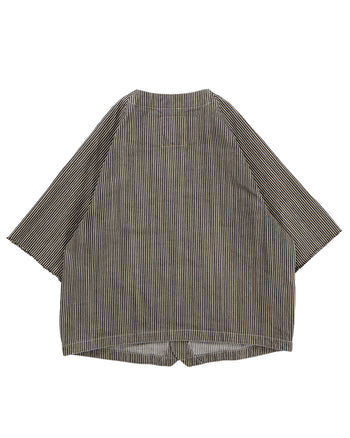 Indigofera Cobb Shirt, Hickory Stripe, Black / White