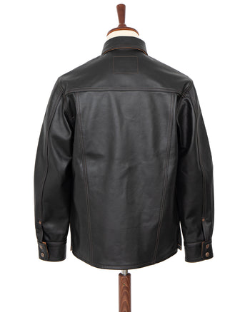 Indigofera Copeland Shirt, Black Leather, Teacore