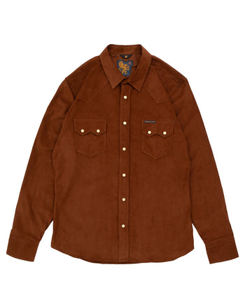Indigofera Dollard Shirt, Cotton Corduroy, Brown