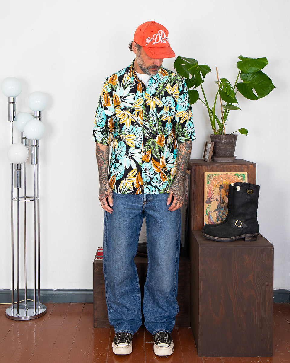 Indigofera Delray Shirt, Hawaii Print