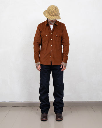 Indigofera Dollard Shirt, Cotton Corduroy, Brown