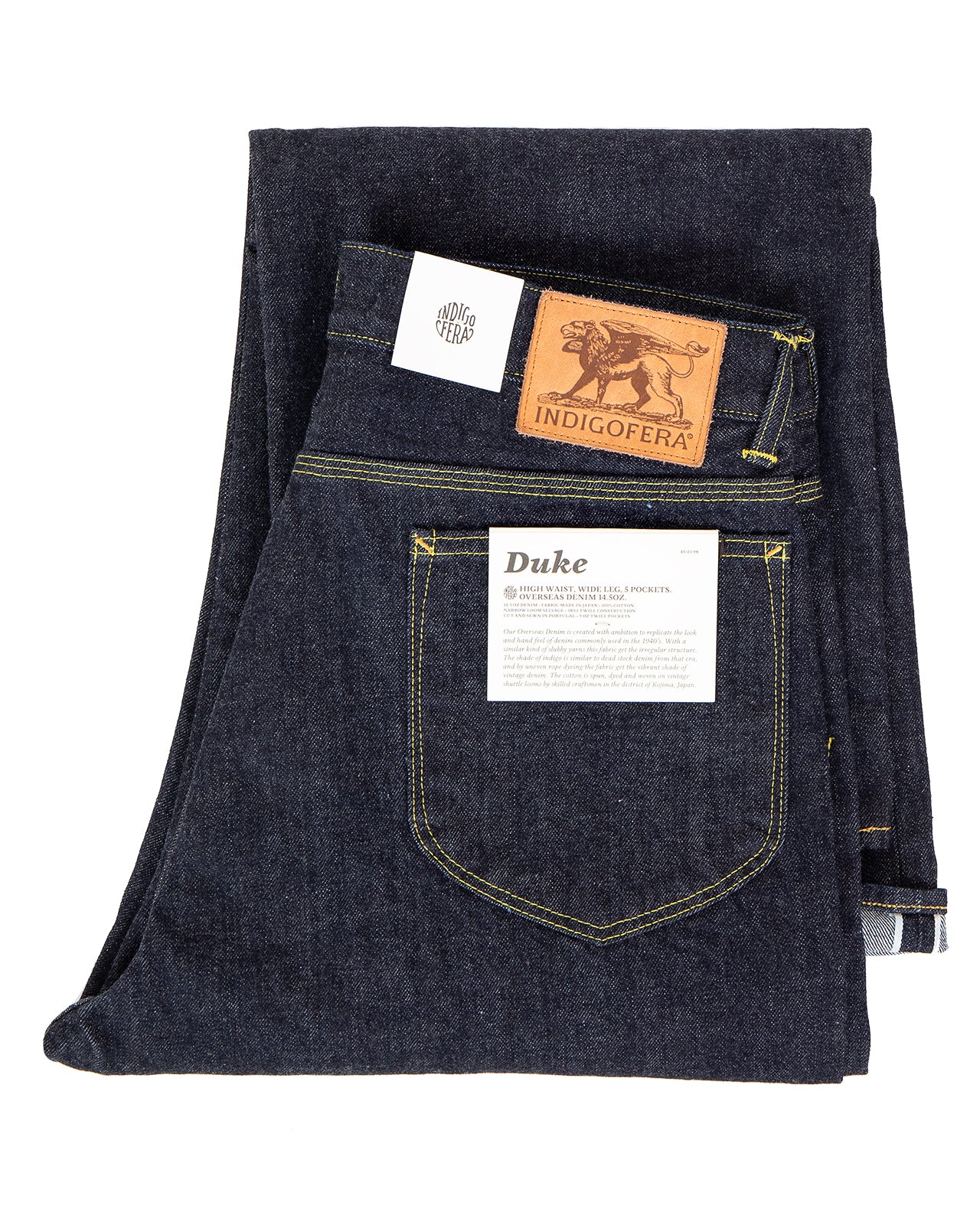 Indigofera Duke Jeans, Overseas Selvage, Rinse