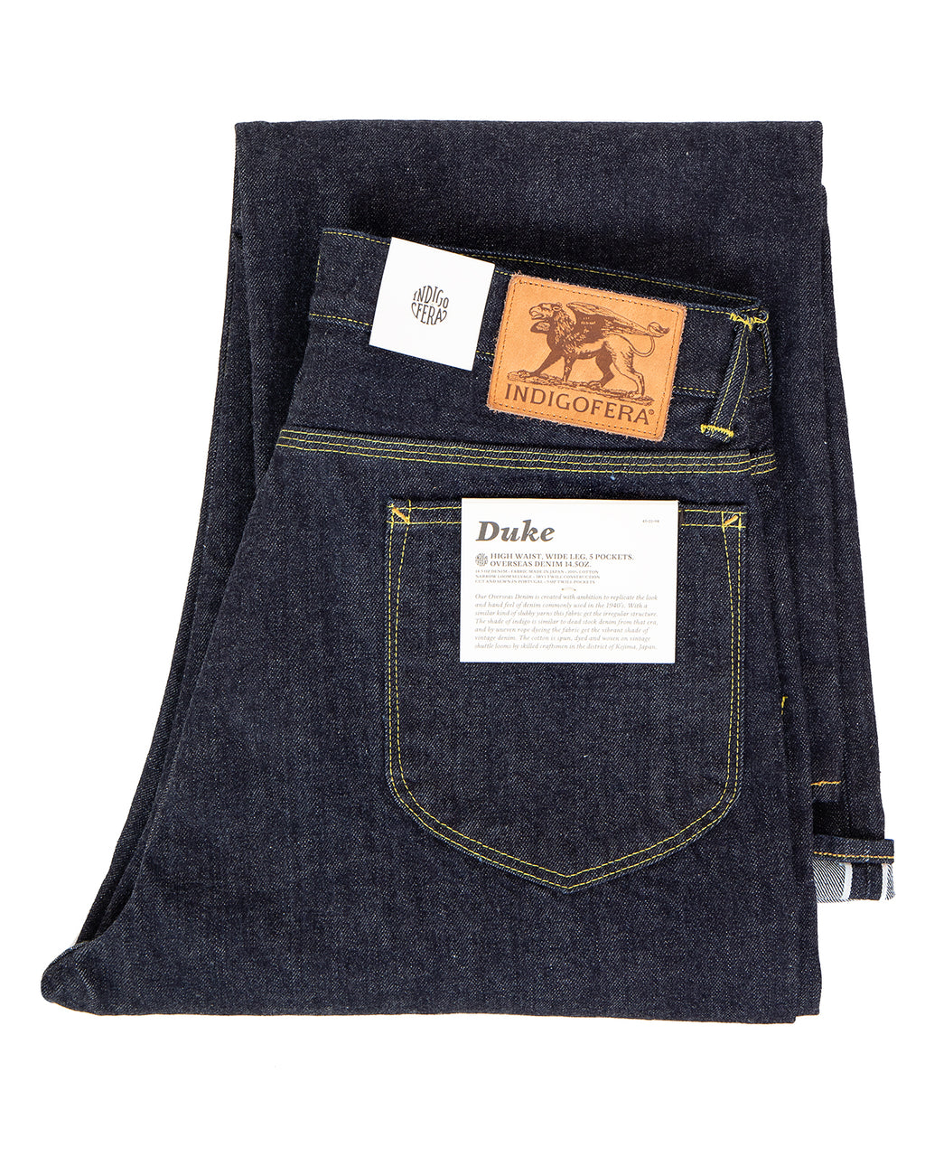 Indigofera Duke Jeans, Overseas Selvage, Rinse