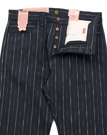 Indigofera Durango Pants, Prima Stripe, Coalbone