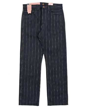 Indigofera Durango Pants, Prima Stripe, Coalbone