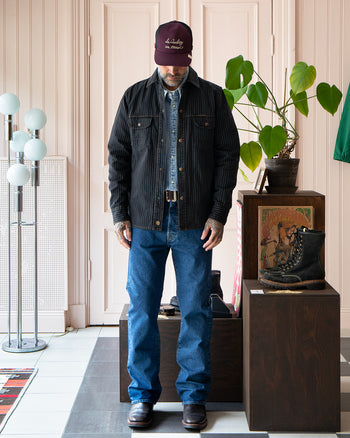 Indigofera Copeland Jacket, Sable Stripe