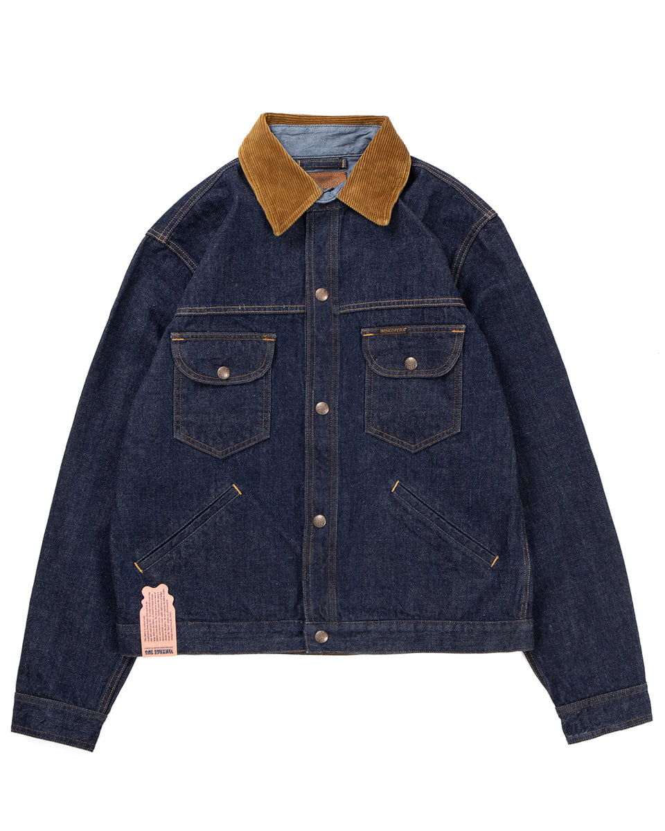 Indigofera Fargo Quarter Jacket, Vintage 70s Denim, Soaked