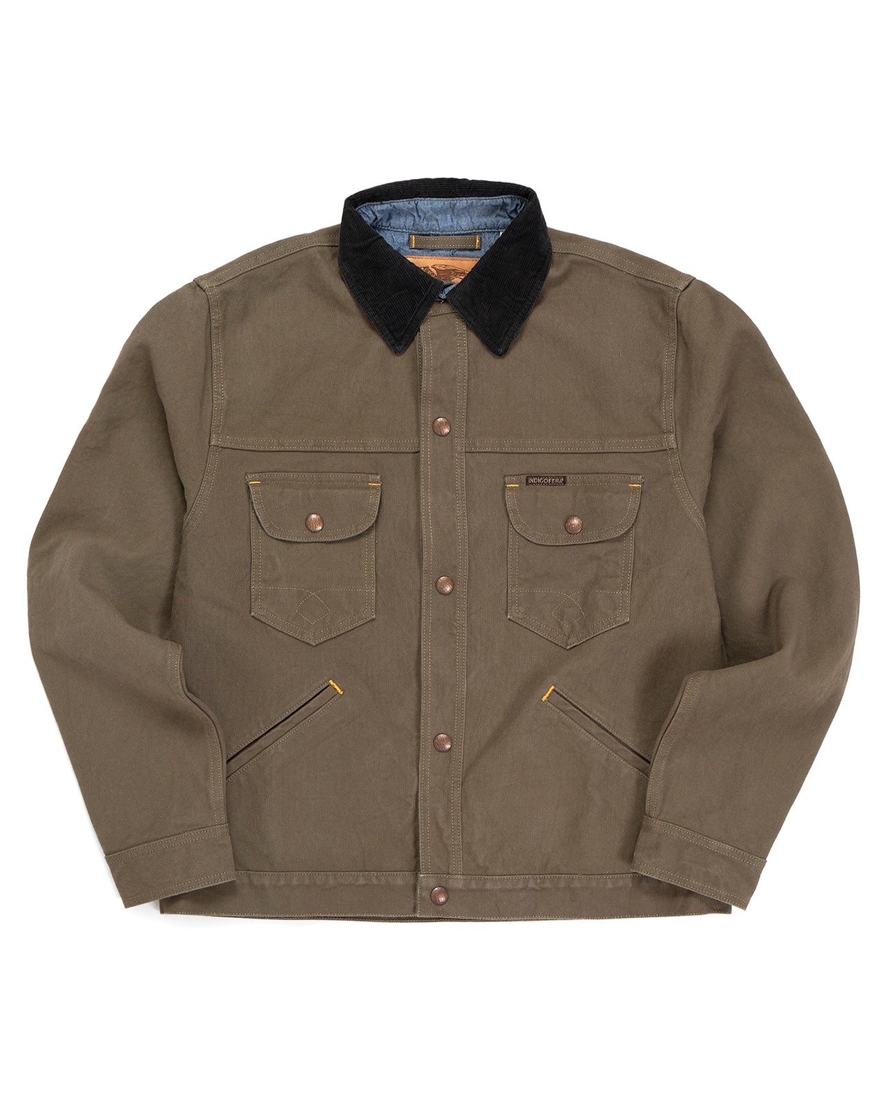 Indigofera Fargo Quarter Jacket, Smithson Canvas, Dark Olive
