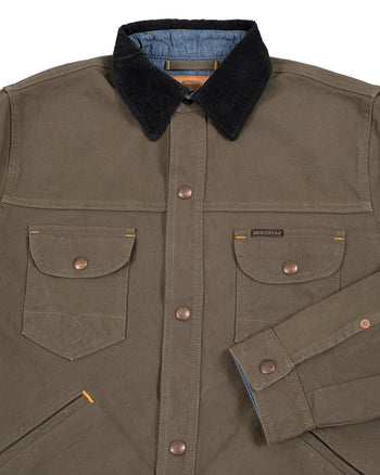 Indigofera Fargo Quarter Jacket, Smithson Canvas, Dark Olive