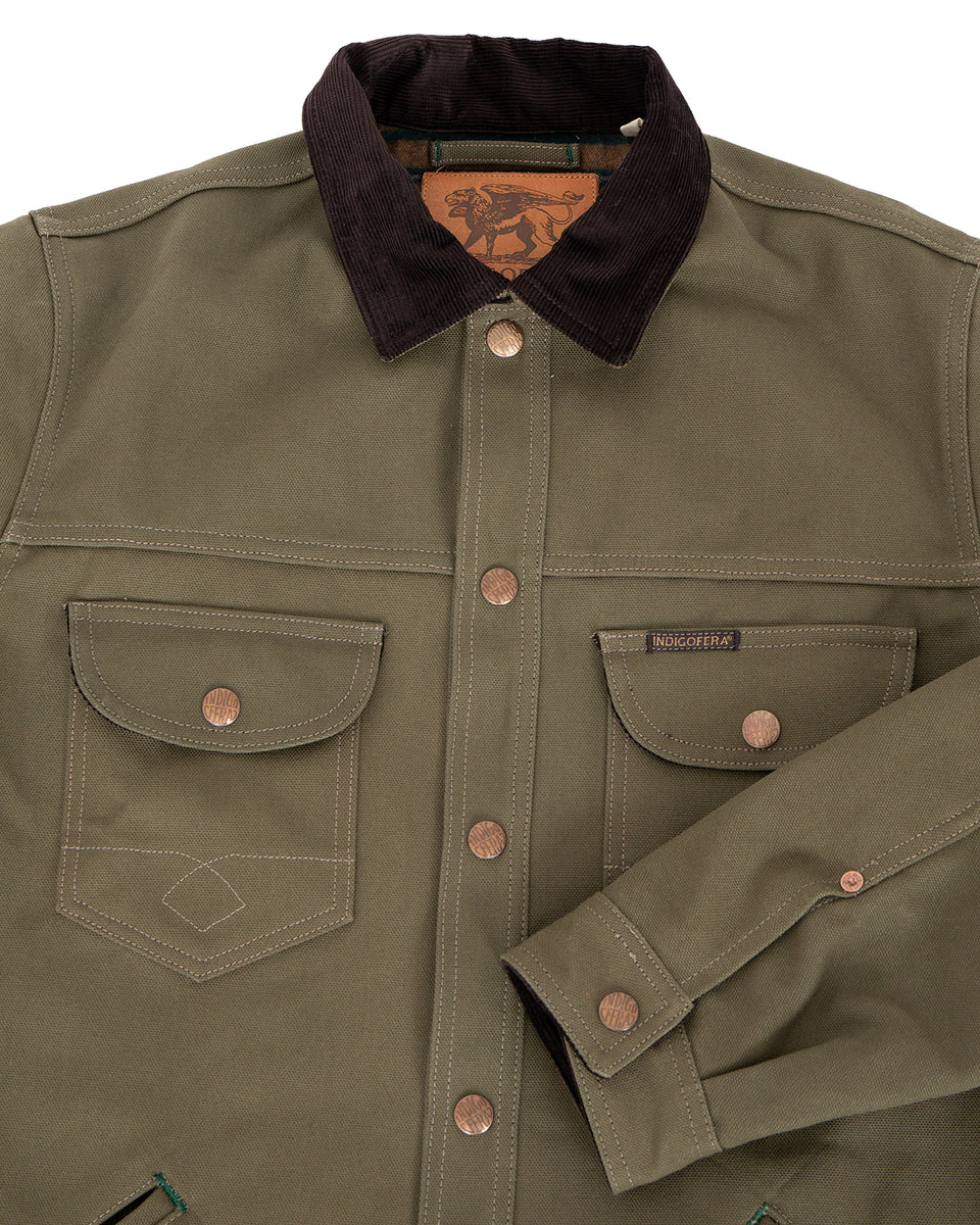 Indigofera Fargo Rider Jacket, Smithson Moss Green