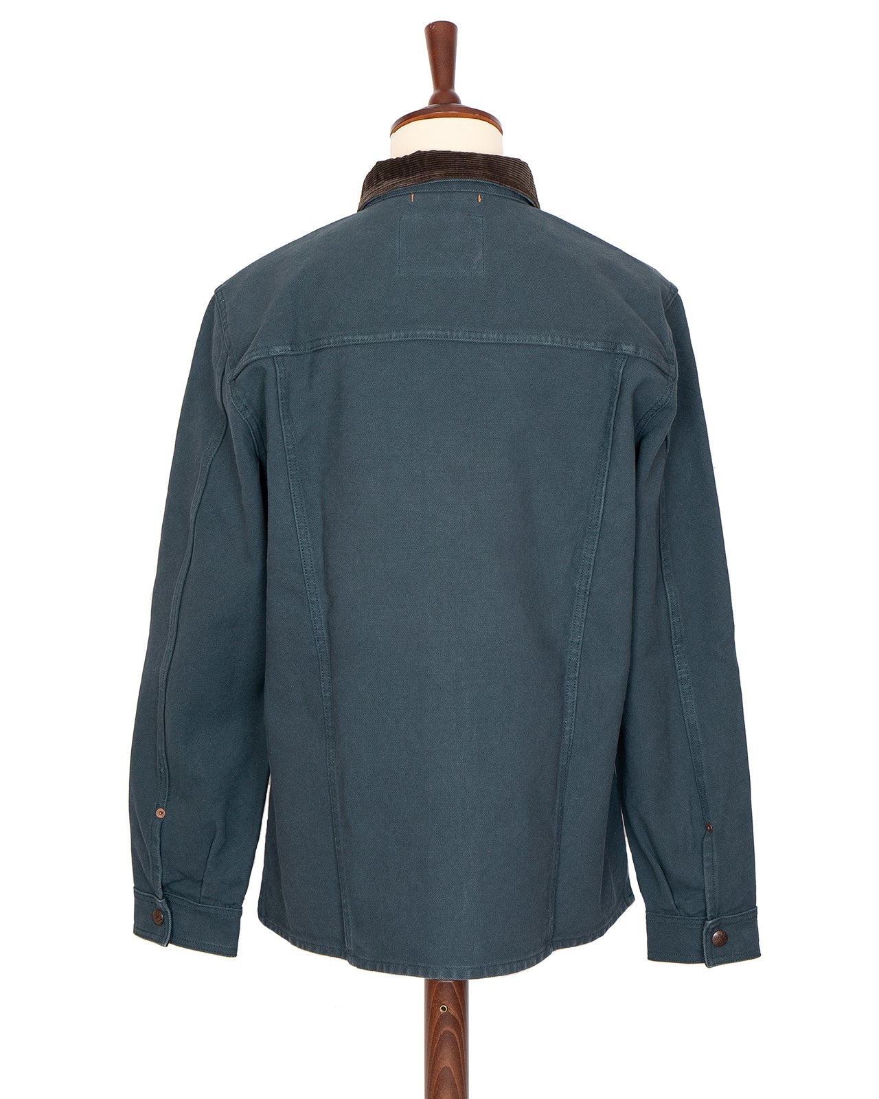 Indigofera Fargo Trucker Jacket, Smithson Canvas, Petrol
