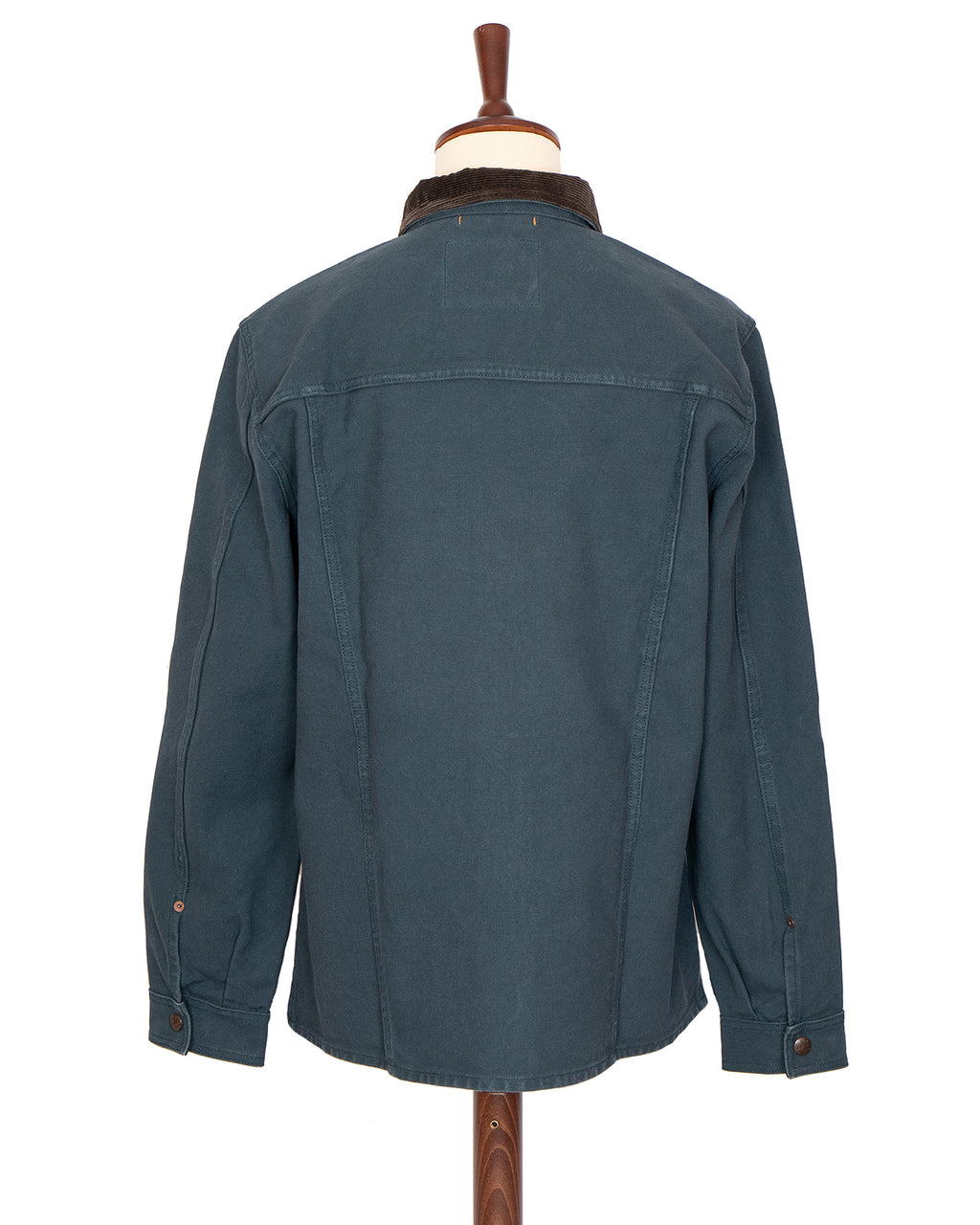Indigofera Fargo Trucker Jacket, Smithson Canvas, Petrol