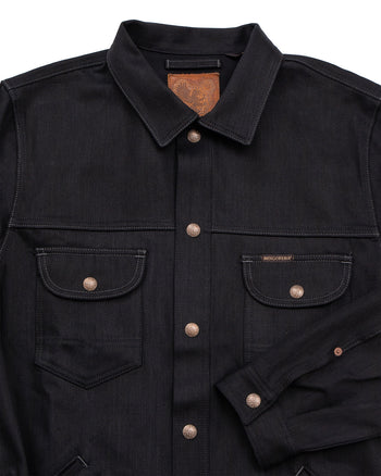 Indigofera Fargo Trucker Jacket, Gunpowder