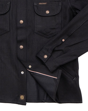 Indigofera Fargo Trucker Jacket, Gunpowder