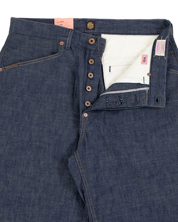 Indigofera Foley Shorts, Military Chambray, Soaked