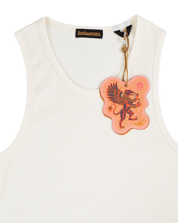Indigofera Frank Tank Top, Cocatoo White
