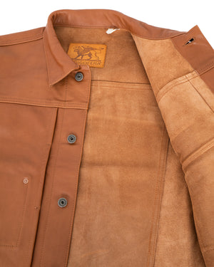 Indigofera Grant Jacket, Cognac Leather