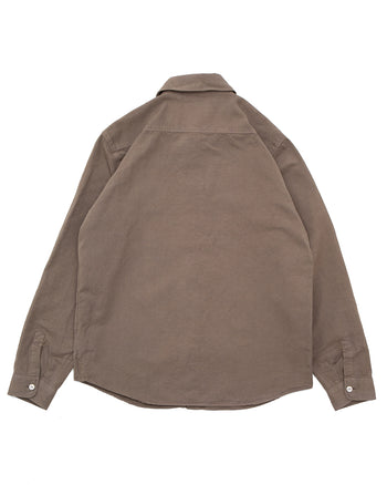 Indigofera McAllen Shirt, Cotton / Linen Canvas, Clay Soil