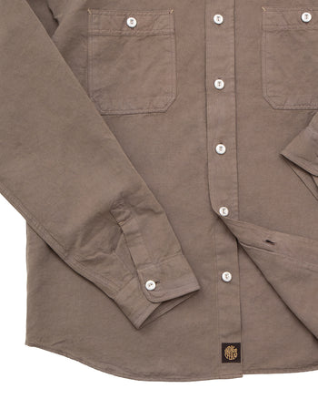 Indigofera McAllen Shirt, Cotton / Linen Canvas, Clay Soil