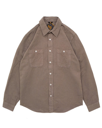 Indigofera McAllen Shirt, Cotton / Linen Canvas, Clay Soil