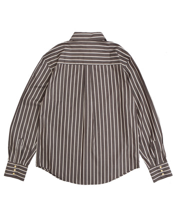 Indigofera H. West Shirt, Brown / Beige Stripe