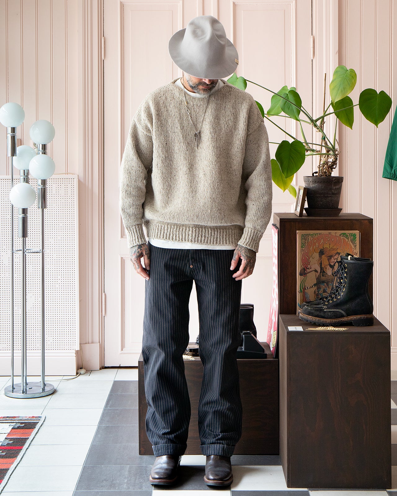 Indigofera Jack Pants, Sable Stripe