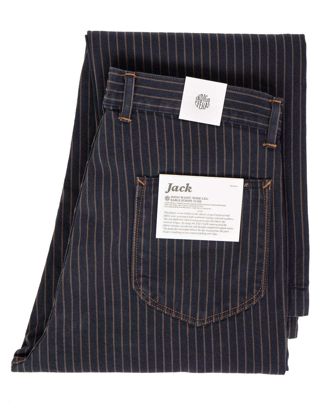 Indigofera Jack Pants, Sable Stripe