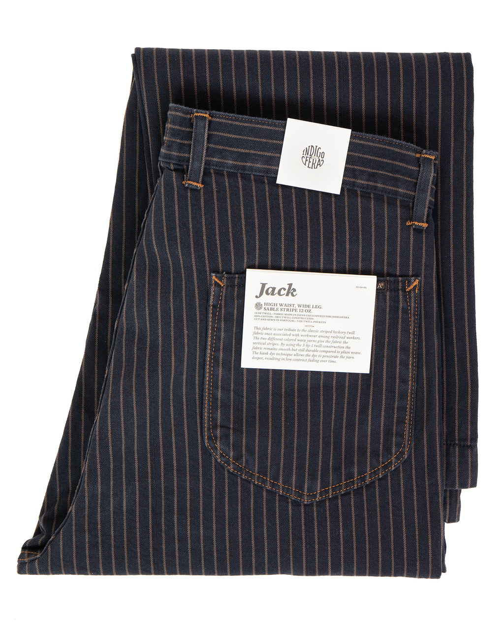 Indigofera Jack Pants, Sable Stripe